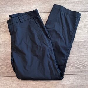 Nike Tour Performance Golf Pants Mens 36x30 Black Dri-FIT Chino Preppy Athletic